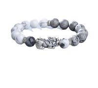 WUHGI Bracciale con Perline Bodhi, Stil Chinezesc Tai Chi Yin Yang Bagua Brățară Pentru Bărbați