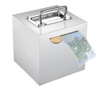 Wuhonghao Salvadanaio Sicuro in Acciaio Inox Adulti,Salvadanaio Grande Riutilizzabile per Bambini,Un the Bank Box Apribile con Una Maniglia che Può Essere Aperta,Tirelire Banconote Money Vault