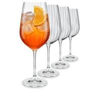 WUITOKI Calici Spritz Aperol, 4pz, 55cl, vetro, cristallino, resistente, Aperitivo, Cocktail