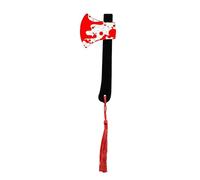 WUJIHE 1 segnalibro in acrilico trasparente con nappa, serie a tema Halloween Chopper Saw con sangue, Halloween per topi di biblioteca (SQ0371)