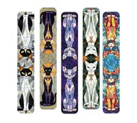 WUJIHE 5PCS Elegante Gatto Segnalibri Magnetici Harajuku Pittura Estetica Articoli di Lettura Ufficio per Pagine Libri Lettori Forniture di Cancelleria