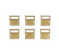 WUJIHE 6 pz/set retrò in ottone segnalibro indice file rame metallo segnalibri clip etichetta per Midori Traveler's Notebook Vintage cancelleria