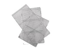 WUJIHE Griglia rettangolare in acciaio inox a forma di griglia rete rete rete accessori da cucina all'aperto (stile C, 10 pezzi)