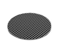 WUJIHE Griglia rotonda in acciaio inossidabile 304 per barbecue a rete per arrosto per la casa, griglia per pancetta, accessori per barbecue, griglia antiaderente (diametro 33 cm)