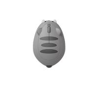 WUJIHE Mouse wireless a tema gatto, 2,4 GHz, per PC, laptop, computer, plug and play, grigio