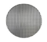 WUJIHE Pannello liscio 16,5-60 cm rotondo SS304 in acciaio inox foro quadrato barbecue griglia barbecue per cucinare pesce carne arrosto (30,5 cm)