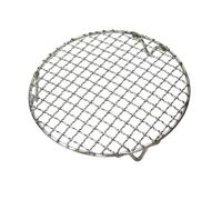 WUJIHE Rete per barbecue da 15-60 cm, in acciaio inox 304, rotonda, con piede di 2 cm, per barbecue, campeggio, esterni, compatibile con Airfryer (24 cm)