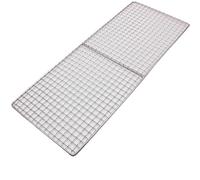 WUJIHE Rete per barbecue in acciaio inox 304, antiaderente, rettangolare, griglia per barbecue a rete (40 x 40 cm)