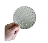 WUJIHE Rete per barbecue in acciaio inox, rotonda, con filtro in metallo, griglia per barbecue, campeggio, picnic, accessori da cucina, griglia per cibo (20 cm)