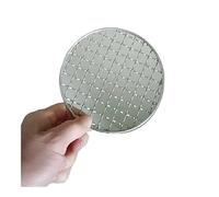 WUJIHE Rete rotonda in acciaio inox per barbecue, rete coreana, antiaderente, accessori per feste, picnic, campeggio, 33 cm