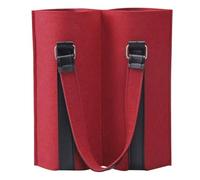WUJIHE Sacchetti di vino rosso in feltro Borsa per vino multi-bottiglia Borse regalo riutilizzabili Sacchetti per bottiglie Borsa per vino Portabottiglie Accessori per vino rosso, Rosso, Altro