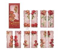 WUJIHE Segnalibri di carta 5 pz/set romantico rosa accessori per libri estetici regalo lettura segni creativi cartella libro cartella materiale scolastico (stile 2)