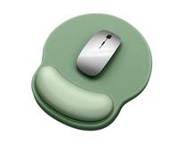 WUJIHE Tappetino per mouse con gradiente, comodo supporto per il polso, antiscivolo, morbido, supporto per il polso, tappetino per mouse in silicone (verde menta)