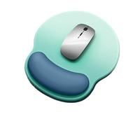WUJIHE Tappetino per mouse con supporto per il polso, comodo, antiscivolo, morbido, supporto per il polso, tappetino per mouse in silicone (blu)