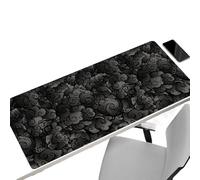 WUJIHE Tappetino per mouse giapponese con nuvole nere, tappetino per scrivania per computer, ufficio, grande, tappetino per mouse da gaming, in gomma antiscivolo, accessori per laptop (300 x 700 x 2