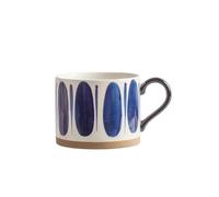 WUJIHE Tazza in ceramica nordica da 450 ml, tazza da caffè e latte, con manico, stile retrò, grande capacità, per colazione giapponese, set regalo (kaki)