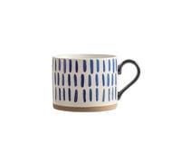 WUJIHE Tazza in ceramica nordica da 450 ml, tazza da caffè e latte, con manico, stile retrò, grande capacità, set regalo per colazione giapponese (verde)