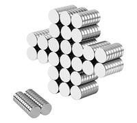 Wukong 100 Pezzi 10x3mm Magneti per Frigorifero, Calamite per Lavagna, Forte Presa Magnetica