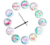 Wukong 12 Pezzi Calamite Magneti Frigo, 30mm Rotondi Magnets Decorazione Frigorifero, Magneti in Vetro 3D, Calamita Decorativi Adatti a Lavagne Bianche, Cucine, Case e Scuole