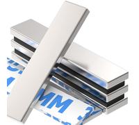 Wukong Magneti al Neodimio a Rulli Rettangolari di Grado A22, 60x10x5mm | 4 Pezzi Magnete al Neodimio a Rlli Rettangolari A42, Magnete Magnetico Rara per Uso Multifunzionale