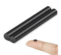 Wukong Nero Magneti al neodimio, 5x1mm - 100 pezzi Piccole Calamita Extra Forti Mini Magnet per Frigo, Lavagne, Artigianato, Mappe, Decorazioni