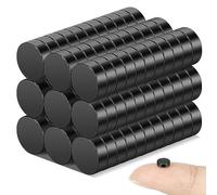 Wukong Nero Magneti al neodimio, 5x2mm - 100 pezzi Piccole Calamita Extra Forti Mini Magnet per Frigo, Lavagne, Artigianato, Mappe, Decorazioni