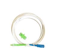 WUKUBO Cavo di collegamento in fibra ottica SC/APC-SC/UPC Simplex Core FTTR da 10 M/15 M/20 M/30 M/40 M/50 M, cavo patch insensibile alla piegatura for interni(Drop10MapcupcAdapter)