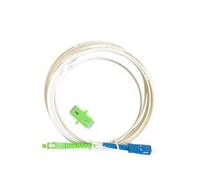 WUKUBO Cavo di collegamento in fibra ottica SC/APC-SC/UPC Simplex Core FTTR da 10 M/15 M/20 M/30 M/40 M/50 M, cavo patch insensibile alla piegatura for interni(Drop15MapcupcAdapter)