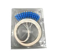 WUKUBO Cavo di prolunga for interni in fibra ottica SC UPC a 12 core, monomodale, 9/125μm, simplex, 1,5 m, jumper, 0,9 mm