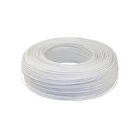 WUKUBO Cavo in fibra ottica for la decorazione domestica, 100 m, monomodale for interni ed esterni, pre-integrato, a banda larga for uso domestico(White indoor 1core)