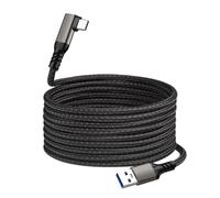 WUKUBO Cavo USB 3.2 da 10 Gbps Cavo USB Tipo A a USB C 3.1/3.2 Gen2 Cavo di trasferimento dati USB C Cavo disco rigido SSD 3A 60 W QC 3.0 Ricarica rapida(5m,UC-314 Grey-RI)