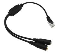 WUKUBO Spina RJ9 da 30 cm a 2 convertitori jack da 3,5 mm Cavo jack RJ11 for PC Cuffie for computer for telefoni Avaya 1600 9600 SNOM Yealink