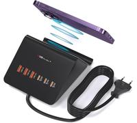 WUKUR 100W Caricatore USB C da Caricabatterie Wireless 15W,Stazione di Ricarica Multiplo da 45W USB C Laptop Alimentatore per Computer, telefono cellulare, tablet. (black)
