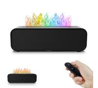 Wula Diffusore di Oli Essenziali a Fiamma - 7 Colori LED, Aromaterapia Con Telecomando e Timer per Camera da Letto e Ufficio