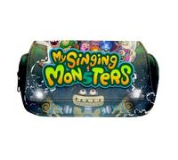 Wulachaka Astuccio per matite con stampa di My Singing Monsters, grande capacità, per studenti, studenti, adolescenti, Tipo 15, 21x7.5x10CM, Cartone