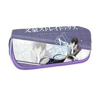 Wulachaka Astuccio per penne a tema anime Bungo Stray Dogs Dazai Osamu/Ranpo Edogawa, astuccio portatile per cancelleria da viaggio, idea regalo per bambini, studenti, adulti, Tipo 2, 20*9*6.5cm,