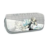 Wulachaka Astuccio per penne a tema anime Bungo Stray Dogs Dazai Osamu/Ranpo Edogawa, astuccio portatile per cancelleria da viaggio, idea regalo per bambini, studenti, adulti, Tipo 1, 20*9*6.5cm,