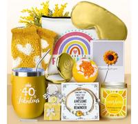 WULAIHO Set regalo per il 40° compleanno per ragazze, set di coccole per 40 anni, idea regalo unica per lei, migliori amici, sorelle, figlia, nipote