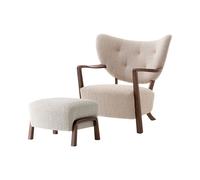 Wulff ATD2 Poltrona Karakorum 003/ Noce incl. Pouf ATD3