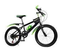 Wulimasun Mountain Bike, mountain bike in acciaio al carbonio da 20 pollici, bicicletta speciale per ragazzi e ragazze, carico 85 kg Fender (verde)