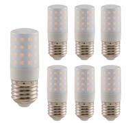 WULUN E27 9W LED lampadina mais, lampada a risparmio energetico con coperchio smerigliato, 9 W equivalente 90 W alogeno, 900 lm, bianco caldo 3000 K, AC/DC 110 V - 240 V, 360 °, angolo di fascio, non