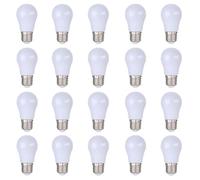 WULUN Lampadina a LED E27, 3 W, A50, 2700 K, luce bianca calda, 300 lm, 30 W, angolo di diffusione di 230°, lampadina a LED E27, non dimmerabile, confezione da 20 pezzi