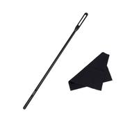 WUMUZAI Asta per la pulizia del flauto con panno per la pulizia del flauto, kit di pulizia per flauto, bastone per la pulizia del flauto, kit di pulizia per flauto, strumento per la cura degli
