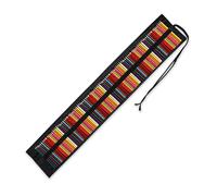 WUMUZAI Astuccio arrotolabile per matite colorate, organizer per matite colorate, in tela, portatile, per schizzi, disegni, per adulti, artisti, viaggi, nero, 108 slot, Astuccio arrotolabile per