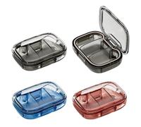 WUMZIRA Set da 3 Portapillole Settimanale e Giornaliero, Porta Pillole da Viaggio per Medicine e Integratori, Organizer Pastiglie Tascabile in 3 Colori Contenitore Compresse Compatto