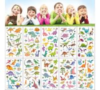 WUMZIRA Tatuaggi per Bambini Adesivi Tatuaggi Set Temporanei de Dinosauro per Regali Gratificanti Tatuaggi per Ragazze Ragazzi Tatuaggio Feste di Compleanno