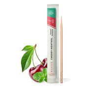 Wunder Stuzzicadenti con gusto - 200 stuzzicadenti confezionati singolarmente in 8 varietà rinfrescanti - igiene orale delicata - alito fresco - stuzzicadenti con gusto (ciliegia/mentolo)