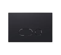 Wunderbad Piastra di comando 870 per Geberit Sigma in nero opaco - Piastra di azionamento WC a 2 quantità in ABS, compatibile con UP300, UP320, UP700, UP720, Sigma 8