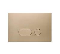 Wunderbad Piastra di comando 870 per Geberit Sigma in oro - Piastra di azionamento WC a 2 quantità in ABS compatibile con UP300, UP320, UP700, UP720, Sigma 8