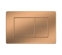 Wunderbad Piastra di pressione compatibile con Geberit Duofix Sigma/Delta/BASIC piastra di azionamento per 2 quantità (acciaio inox oro rosa)